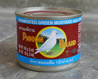 泰国发酵芥末绿色，鸽子品牌，5盎司