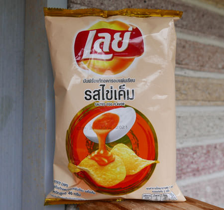泰国铺设薯片，盐渍蛋味，46克