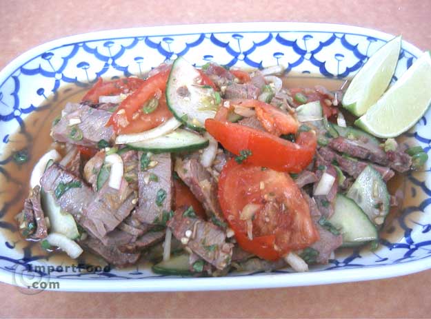 泰国牛肉沙拉，'yum nuea'