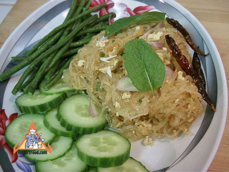 泰国素食者Larb Woonsen， 'Larb Woonsen Jae'