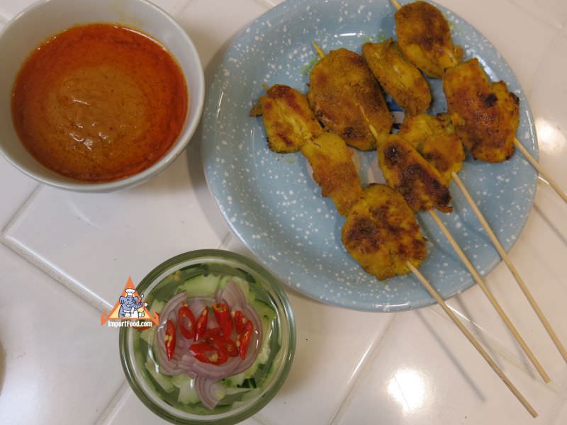 鸡肉卫星，'satay gai'