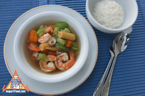 泰国蔬菜汤，'Kaeng Liang'