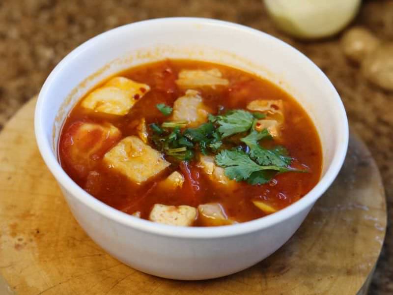 Bouillon Cube Seafood Soup