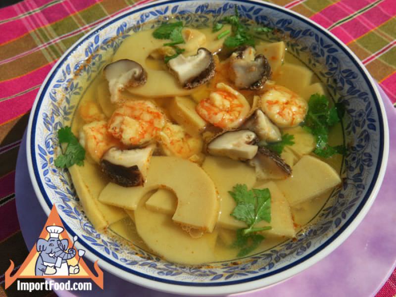 竹子和虾汤，“ kaeng jeut nor mai'