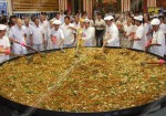 巨大的素食垫，在泰国尚北部准备