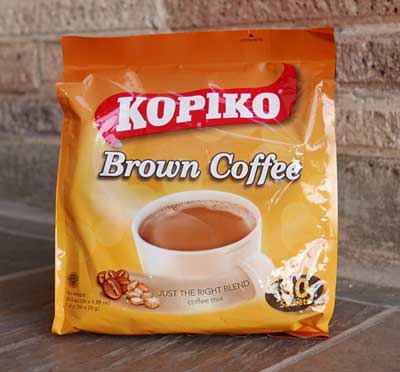 Kopiko速溶咖啡，棕色
