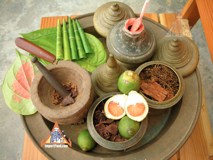 槟榔咀嚼套装，“千马克”泰国习俗