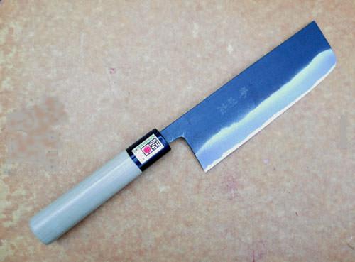 手工制作的纳基里刀，木兰手柄，日本萨凯，15