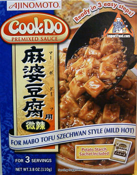 Cookdo Mabo豆腐，Ajinomoto，中等热，3.8盎司