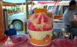 泰国街头供应商刷新剃光冰零食