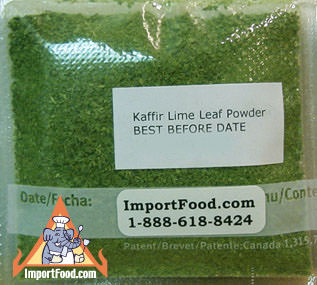 Kaffir Lime叶粉，1/2盎司包装