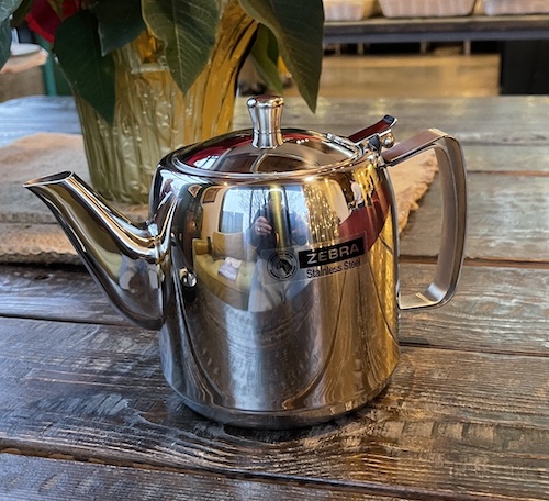 Stainless Steel Teapot with Filter, 1.5 Liter, Zebra Thailand